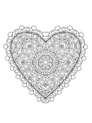 Valentijn hart kleurplaat 19